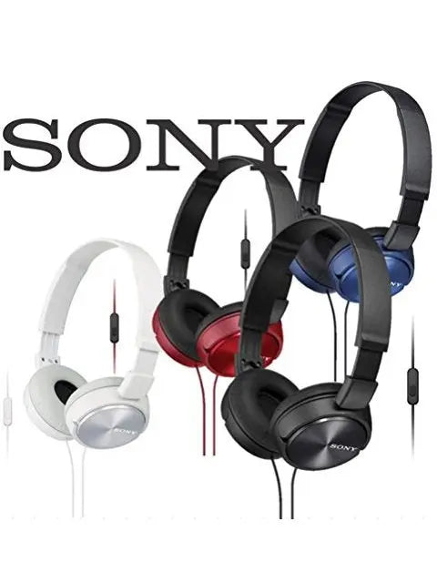 Sony MDR-ZX310AP ZX Series Wired On Ear Headphones with mic, Blue, 1 x 1 x 1 inche