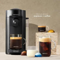 Nespresso Vertuo Plus Deluxe Coffee and Espresso Maker by De'Longhi, Matte Black - ANM Liquidation