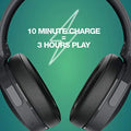 Skullcandy Hesh ANC Over-Ear Noise Cancelling Wireless Headphones with Charging Cable, 22 Hr Battery, Microphone, Works with iPhone Android and Bluetooth Devices - True Black - ANM Liquidation