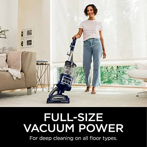 Shark NV360 Navigator Lift-Away Deluxe Upright Vacuum with Large Dust Cup Capacity, HEPA Filter, Swivel Steering, Upholstery Tool & Crevice Tool, Blue - ANM Liquidation