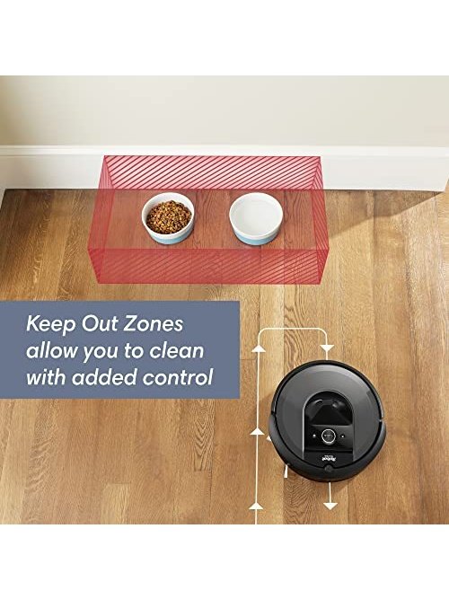 iRobot Roomba i7+ 7550 Robot Vacuum with Automatic Dirt Disposal - Empties Itself for up to 60 Days, Wi-Fi Connected, Smart Mapping, Works with Alexa, Ideal for Pet Hair, Carpets, Hard Floors