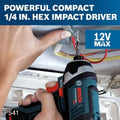 BOSCH CLPK22-120 12V Max Cordless 2-Tool 3/8 in. Drill/Driver and 1/4 in. Impact Driver Combo Kit with 2 Batteries, Charger and Case,Blue - ANM Liquidation