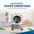 Portable Swamp Coolers - 1300 CFM MC18M Evaporative Air Cooler with 2-Speed Fan, 53.4 dB - 500 sq. ft. Coverage Evaporative Air Cooler Portable High Velocity Outdoor Cooling Fan by Hessaire - White ANM Liquidation