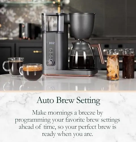 Café Specialty Drip Coffee Maker | 10-Cup Insulated Thermal Carafe | WiFi Enabled Voice-to-Brew Technology | Smart Home Kitchen Essentials | SCA Certified, Barista-Quality Brew | Matte Black - ANM Liquidation