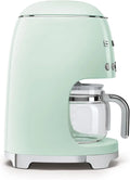 Smeg 50's Retro Style Aesthetic Drip Filter Coffee Machine, 10 cups, Pastel Green - ANM Liquidation