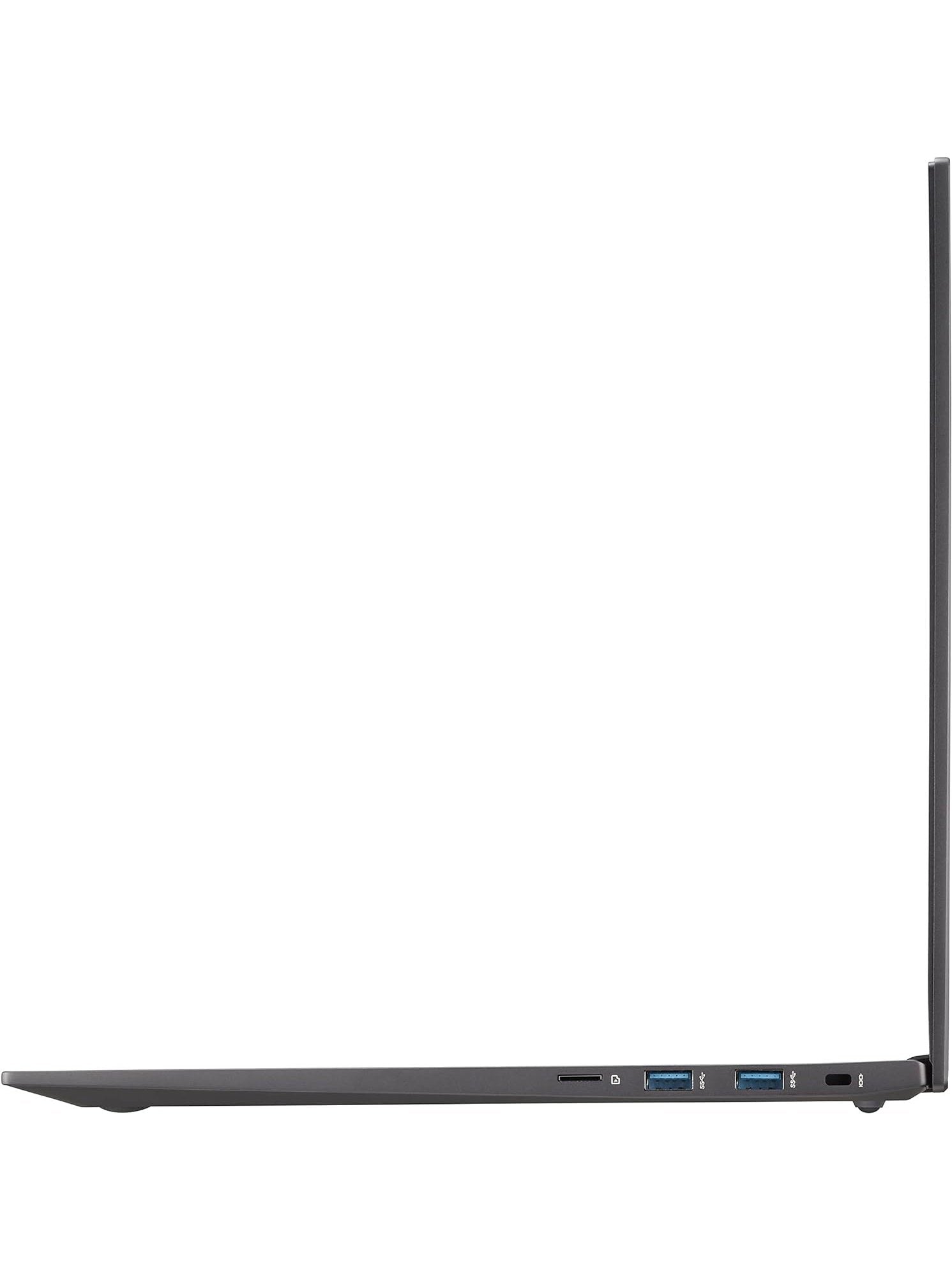 LG UltraPC 16U7R Laptop, 16” IPS Display, AMD Ryzen 7 7730U Processor, 16GB RAM, 512GB PCIe SSD, Webcam, , HDMI, Type-C, Wi-Fi 6, Windows 11 Home, Gray