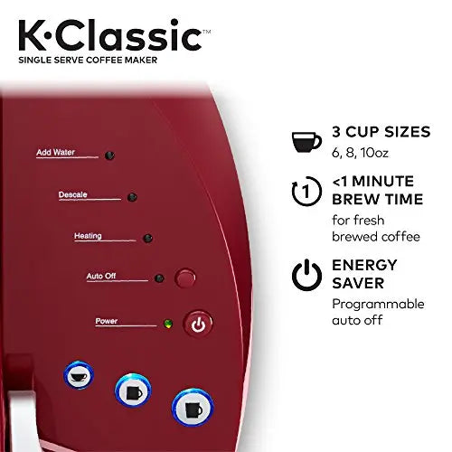 Keurig K-Classic Coffee Maker K-Cup Pod, Single Serve, Programmable, 6 to 10 oz. Brew Sizes, Black - ANM Liquidation