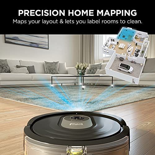 Shark AI Robot Vacuum & Mop, with Home Mapping, Perfect for Pets, Wifi, Works with Alexa, Black/Gold (AV2001WD) - ANM Liquidation