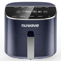 Nuwave Brio Plus 8 Qt Air Fryer, PFAS Free, New & Improved, Digital Touch Screen, Cool White Display, 50°F~400°F in Precise 5°, 5 Cook Functions, 100 Presets & 50 Memory, 3 Wattages 700, 1500, 1800 ANM Liquidation