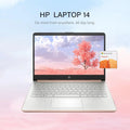 HP 14 Laptop, Intel Celeron N4020, 4 GB RAM, 64 GB Storage, 14-inch Micro-edge HD Display, Windows 11 Home, Thin & Portable, 4K Graphics, One Year of Microsoft 365 (14-dq0040nr, Snowflake White) - ANM Liquidation