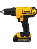 DEWALT 20V Max Cordless Drill/Driver Kit, Compact, 1/2-Inch DCD771C2 , Yellow