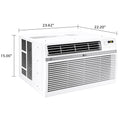 LG LW1824RD, White 18,000 Window Air Conditioner, 230/208V, 1,000 Sq.Ft. (25' x 40' Room Size), Quiet Operation, Electronic Control with Remote, 3 Cooling & Fan Speeds, Auto Restart, 18000 BTU ANM Liquidation