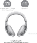 Technics Wireless Noise Cancelling Headphones, 50 Hours Battery Life, High-Fidelity Bluetooth Headphones with Multi-Point Connectivity, Impressive Call Quality, and Comfort Fit - EAH-A800-S Silver - ANM Liquidation