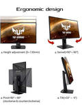 ASUS TUF Gaming VG279QM 27” HDR Monitor, 1080P Full HD 1920 x 1080 , Fast IPS, 280Hz, G-SYNC Compatible, Extreme Low Motion Blur Sync ELMB SYNC , 1ms, DisplayHDR 400,, BLACK