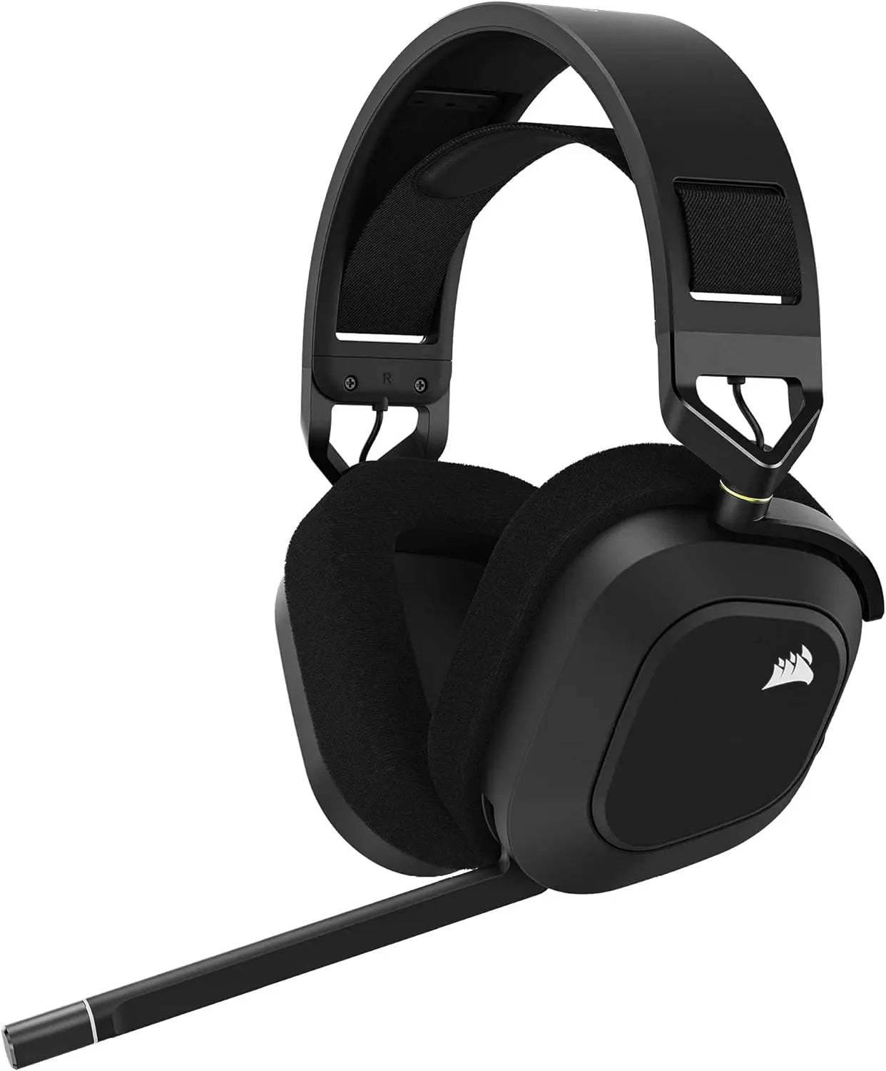 CORSAIR HS80 RGB WIRELESS Multiplatform Gaming Headset - Dolby Atmos - Lightweight Comfort Design - Broadcast Quality Microphone - iCUE Compatible - PC, Mac, PS5, PS4 - Black - ANM Liquidation