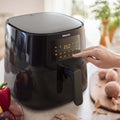 Philips Essential Airfryer XL 2.65lb/6.2L Capacity Digital Airfryer with Rapid Air Technology, Starfish Design, Easy Clean Basket, Black, (HD9270/91) - ANM Liquidation