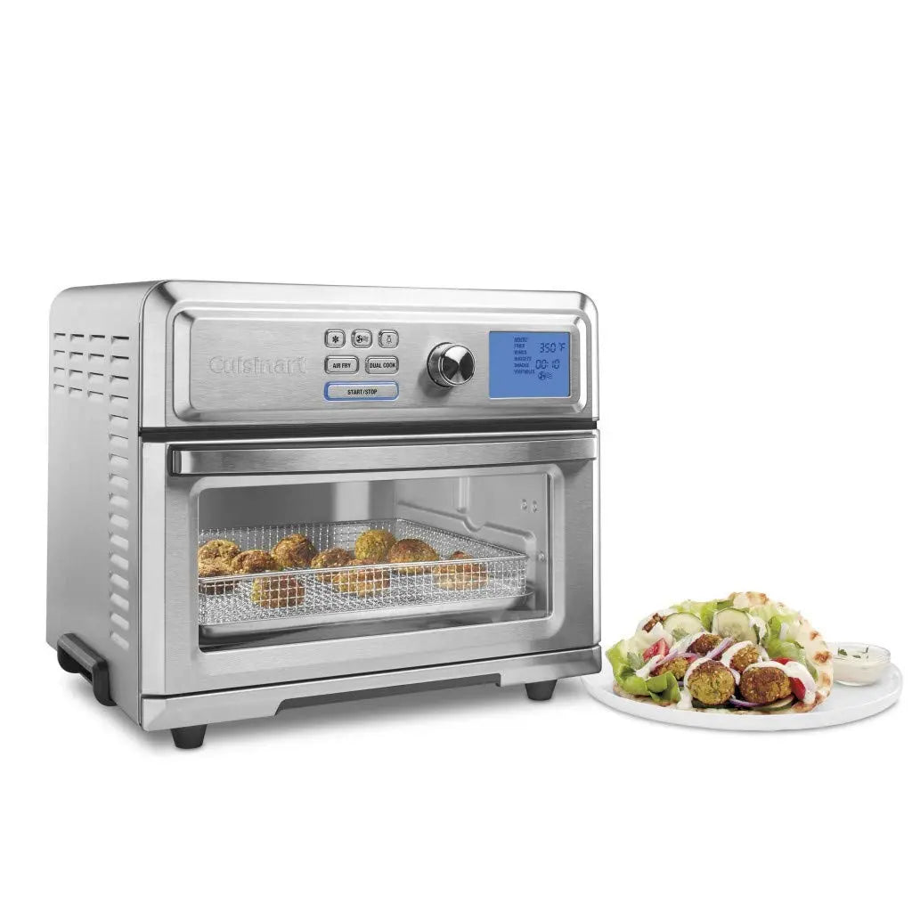 Cuisinart Air Fryer Toaster Oven, Digital Display, Digital 1800 Watt, Adjustable Temperature and Controls, Stainless Steel, TOA-65,Silver - ANM Liquidation