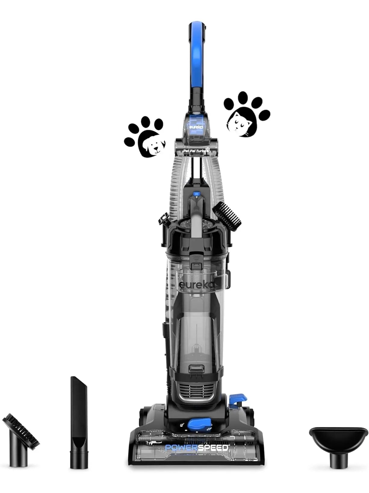 Eureka PowerSpeed Bagless Upright Vacuum Cleaner, Pet Turbo, Black - ANM Liquidation