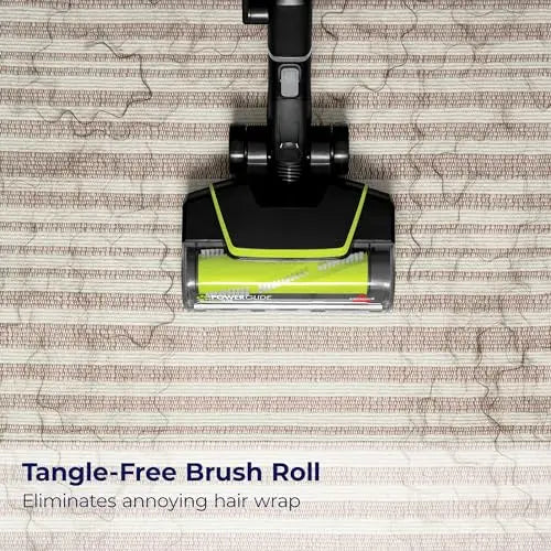 BISSELL PowerGlide Slim Corded Vacuum Powerful Pet Hair Pickup on Carpet & Hard Floors Lightweight Swivel Steering 3-in-1 Capabilities with Dusting & Crevice Tool XL Tank 3070, Black & Green - ANM Liquidation