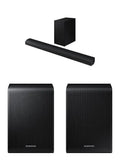 SAMSUNG HW-C450 2.1ch Soundbar w/DTS Virtual X, Subwoofer Included, Bass Boost, Adaptive Sound Lite, Game Mode, Bluetooth, Wireless Surround Sound Compatible Newest Model ,Black