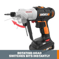 Worx WX176L.1 20V Power Share Switchdriver 2-in-1 Cordless Drill & Driver with 67pc Kit - ANM Liquidation