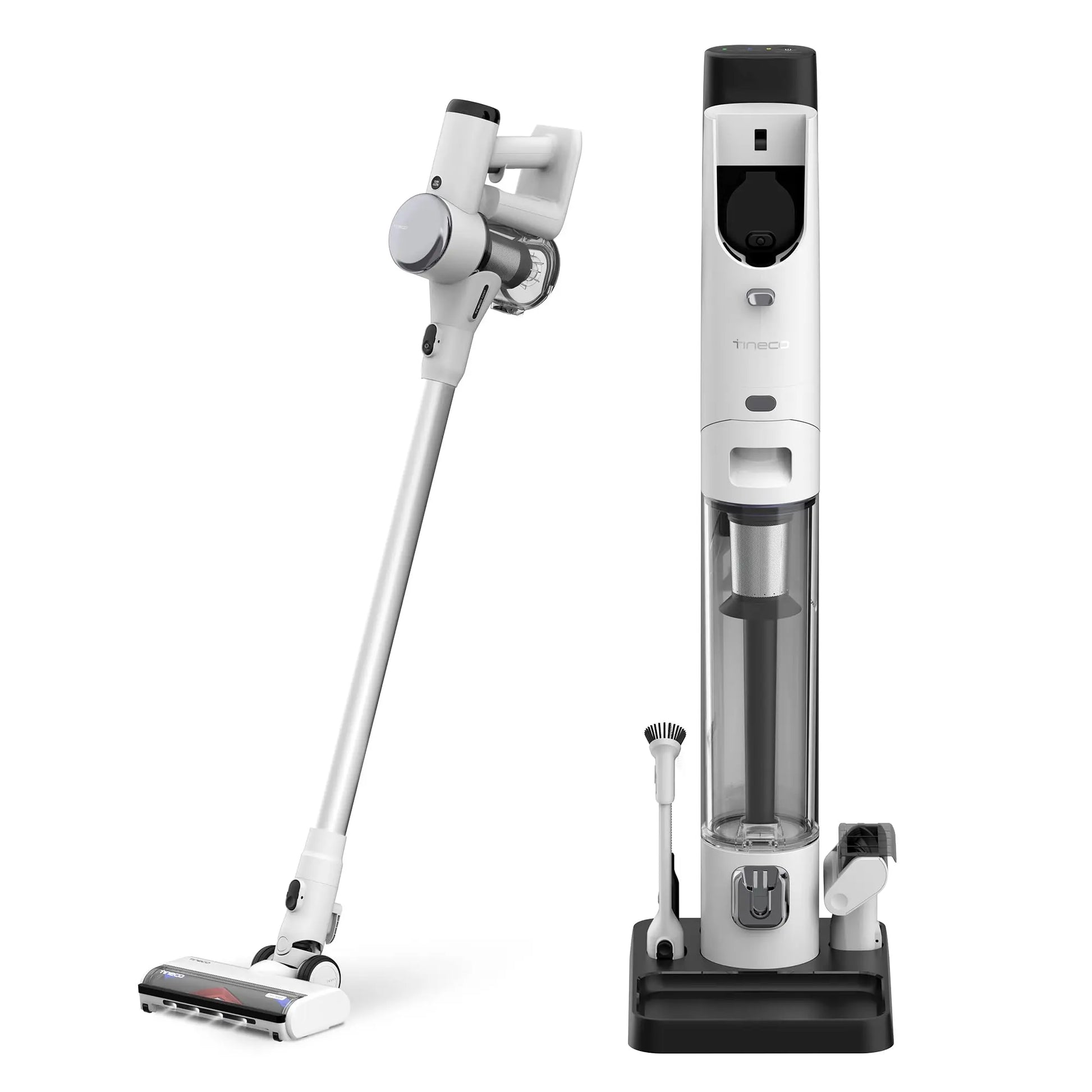 Tineco Pure ONE Station FurFree Cordless Vacuum Cleaner with 3L Auto Dust Base, Smart Stick Vacuum Cleaner Powerful Suction & Lightweight, ZeroTangl Brush for Hard Floor, Carpet & Pet Hair, Blue - ANM Liquidation