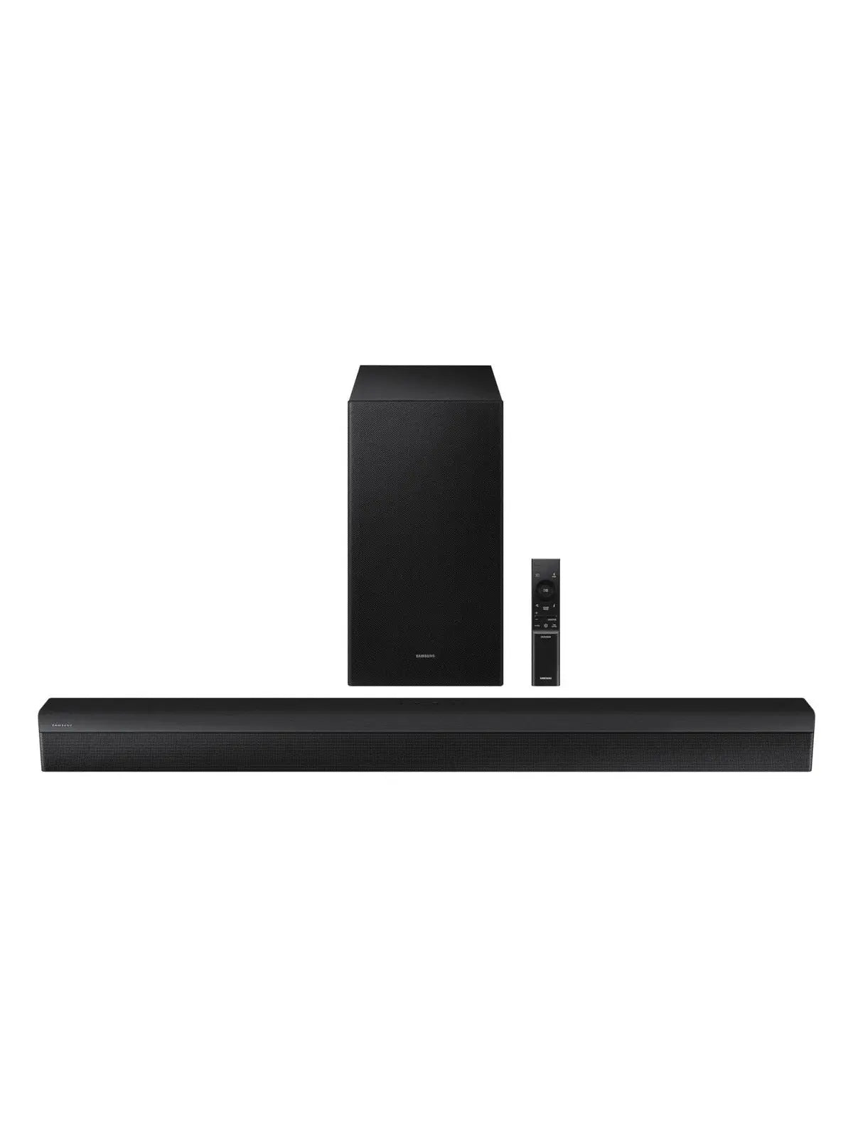 SAMSUNG HW-C450 2.1ch Soundbar w/DTS Virtual X, Subwoofer Included, Bass Boost, Adaptive Sound Lite, Game Mode, Bluetooth, Wireless Surround Sound Compatible Newest Model ,Black