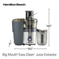 Hamilton Beach Juicer Machine, Centrifugal Extractor, Big Mouth 3