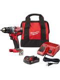 Milwaukee M18 18V Lithium-Ion 1/2 Inch Cordless Drill Driver Compact Kit 2606-21CT - ANM Liquidation