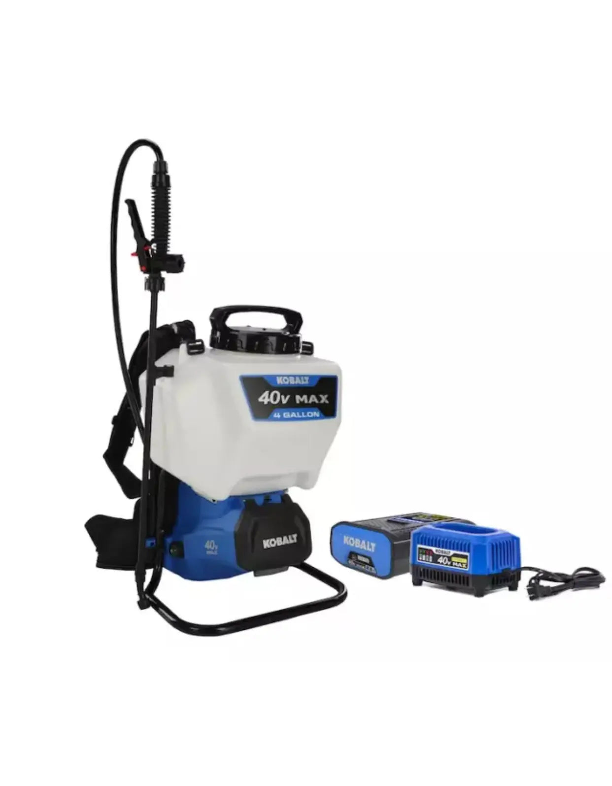 Kobalt 4-Gallon 40-volt Battery Operated Plastic Backpack Sprayer