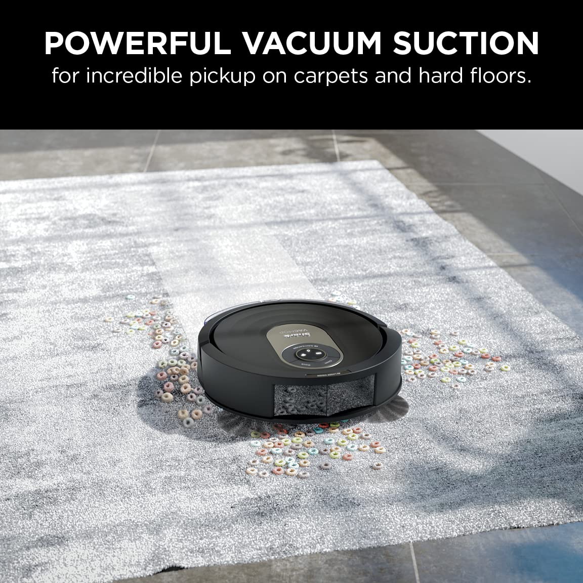 Shark AI Robot Vacuum & Mop, with Home Mapping, Perfect for Pets, Wifi, Works with Alexa, Black/Gold (AV2001WD) - ANM Liquidation