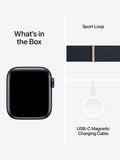 Apple Watch SE 2nd Gen GPS 40mm Smartwatch with Midnight Aluminum Case with Midnight Sport Loop. Fitness & Sleep Tracker, Crash Detection, Heart Rate Monitor, Carbon Neutral