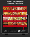 Nuwave TODD ENGLISH iQ360 Digital Smart Oven, 20-in-1 Convection Infrared Grill Griddle Combo, 34-Qt Mega Capacity, 1800 Watts, Adjustable Triple Surround Heat Zones, Smart Thermometer, WIFI Enabled - ANM Liquidation