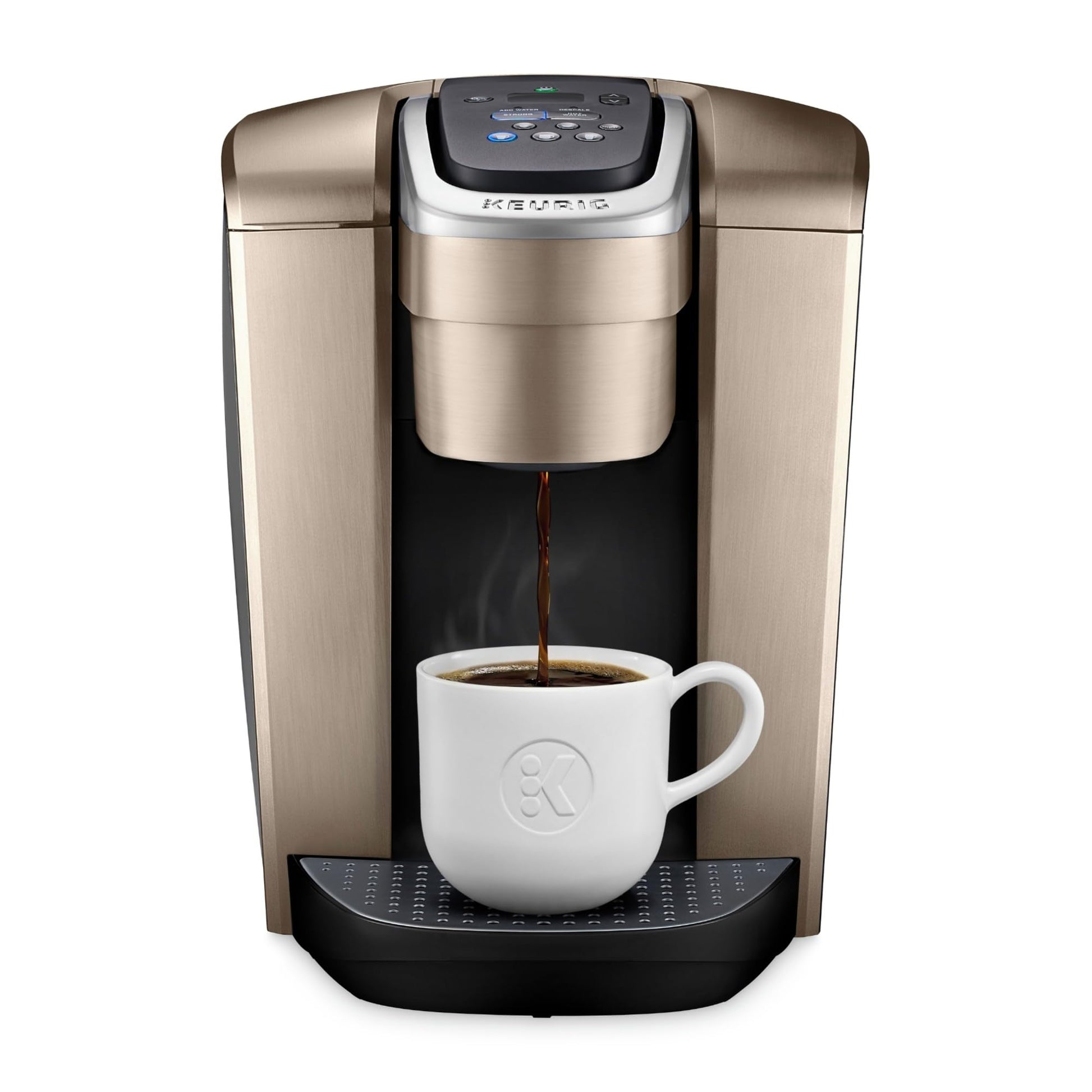 Keurig K-Elite Single Serve K-Cup Pod Coffee Maker, with Strength and Temperature Control, Iced Coffee Capability, 8 to 12oz Brew Size, Programmable, Brushed Slate ANM Liquidation