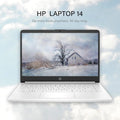 HP 14 Laptop, Intel Celeron N4020, 4 GB RAM, 64 GB Storage, 14-inch Micro-edge HD Display, Windows 11 Home, Thin & Portable, 4K Graphics, One Year of Microsoft 365 (14-dq0040nr, Snowflake White) - ANM Liquidation