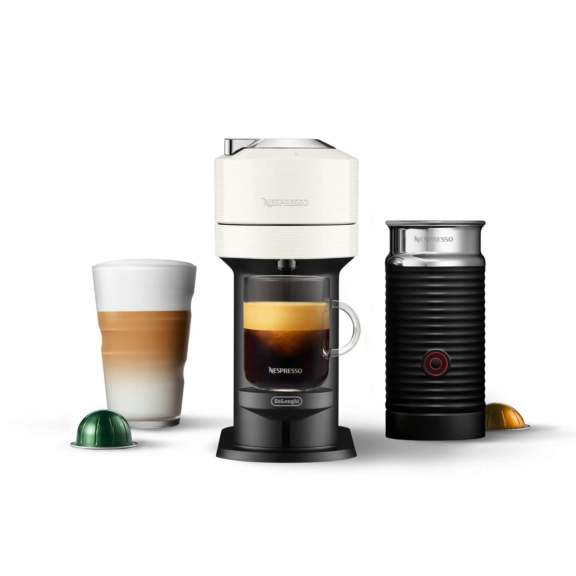 Nespresso Vertuo Next Coffee and Espresso Maker by De'Longhi, White - ANM Liquidation