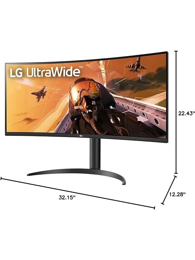 LG UltraWide QHD 34-Inch Curved Computer Monitor 34WQ73A-B, IPS with HDR 10 Compatibility, Built-In-KVM, and USB Type-C, Black