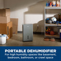 GE Energy Star Portable Dehumidifier for Basement, Bedroom, Bathroom, Garage or Large Rooms up to 4500 Sq Ft, 50 Pint with Removable Bucket and Continuous Drain Connect for Auto or Manual Drainage ANM Liquidation