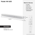 SAMSUNG HW-S800B/ZA 3.2.1ch Soundbar w/ Wireless Dolby Atmos DTS Virtual:X, Ultra Slim Design, Q Symphony, SpaceFit Sound, Airplay 2, Game Pro Mode, Alexa Built-In, 2022, Black - ANM Liquidation