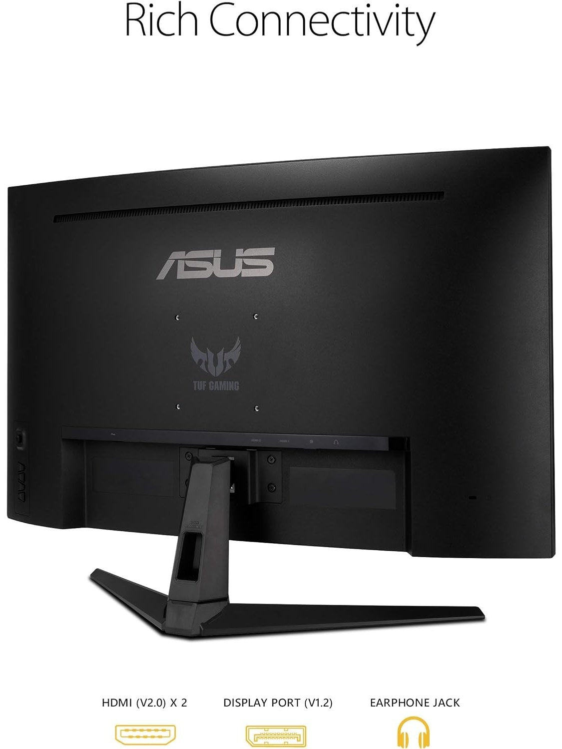 ASUS VA24DQ 23.8” Monitor, 1080P Full HD, 75Hz, IPS, Adaptive-Sync/FreeSync, Eye Care, HDMI DisplayPort VGA, Frameless, VESA Wall Mountable ,BLACK