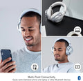 Technics Wireless Noise Cancelling Headphones, 50 Hours Battery Life, High-Fidelity Bluetooth Headphones with Multi-Point Connectivity, Impressive Call Quality, and Comfort Fit - EAH-A800-S Silver - ANM Liquidation