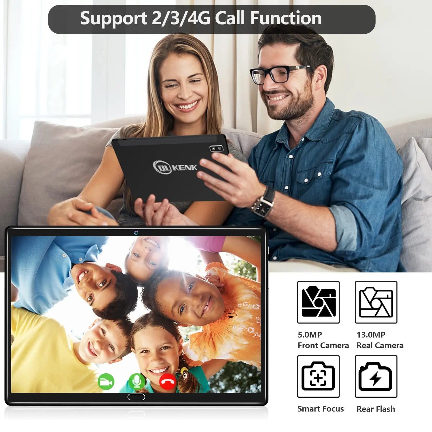 2024 Newest Android 13 Tablet, 2 in 1 Tablet 10.1 Inch, 4G Cellular Tablet with Keyboard, 64GB ROM + 4GB RAM, Octa-Core Processor, 2 Sim Slots, 13MP Camera, GPS/WiFi/Bluetooth/Mouse/Stylus(Black) - ANM Liquidation