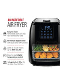 CHEFMAN Multifunctional Digital Air Fryer+ Rotisserie, Dehydrator, Convection Oven, 17 Touch Screen Presets Fry, Roast, Dehydrate, Bake, XL 10L Family Size, Auto Shutoff, Large Easy-View Window, Black ANM Liquidation