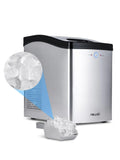 Newair Nugget Ice Maker, Sonic Speed Countertop Crunchy Ice Pellet Machine 45 lbs. of Ice a Day, Stainless Steel, Self-Cleaning Function and BPA-Free Parts, Perfect for Home, Kitchen, and More - ANM Liquidation