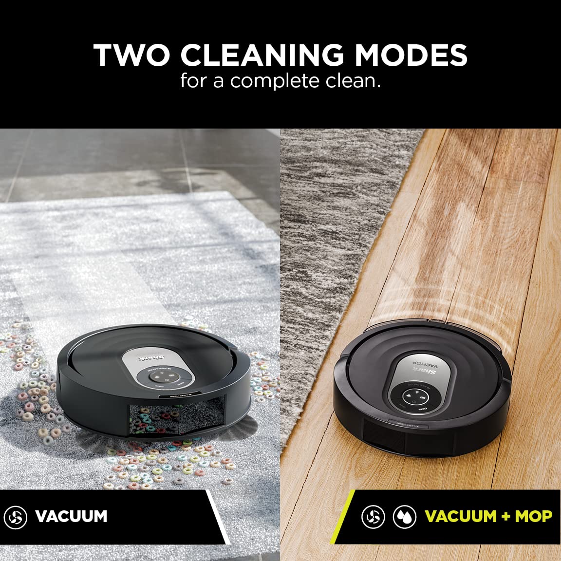 Shark AI Robot Vacuum & Mop, with Home Mapping, Perfect for Pets, Wifi, Works with Alexa, Black/Gold (AV2001WD) - ANM Liquidation