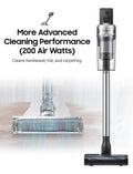 Samsung Jet 90 Cordless Stick Vacuum Long Lasting Battery and 200 Air Watt Suction Power, Complete with Telescopic Pipe, Titan Silver - ANM Liquidation