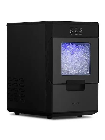 Newair 44 lbs. Nugget Countertop Ice Maker with Self-Cleaning Function, Refillable Water Tank, Perfect for Kitchens, Offices, Home Coffee Bars, and More