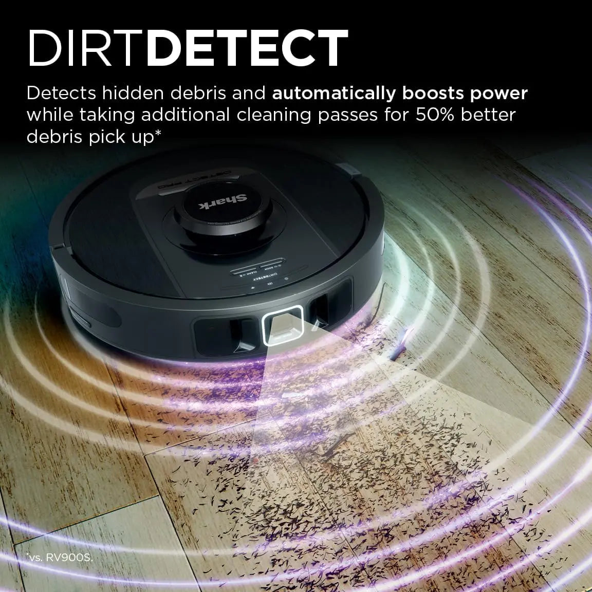 Shark Detect Pro Self-Empty Robot Vacuum with NeverStuck Technology, Auto Deep-Clean Carpets & Hardfloors, 30 Day Capacity HEPA Bagless Base, for Pet Hair, WiFi Black (AV2820S) - ANM Liquidation