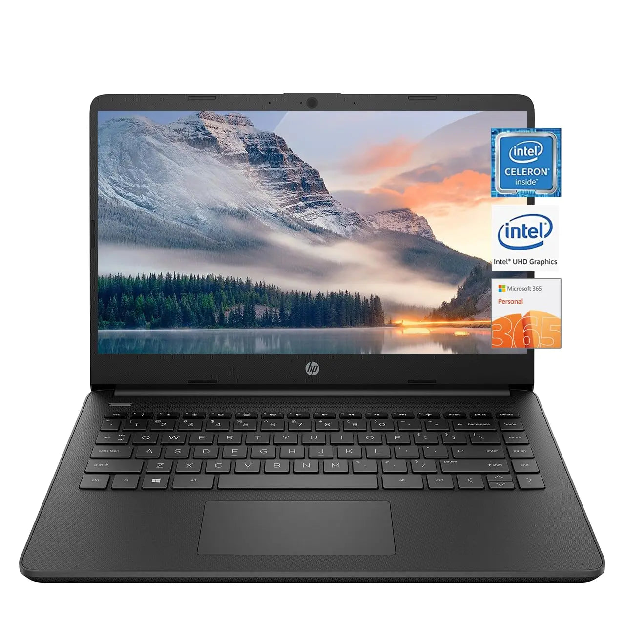 HP 14 Laptop, Intel Celeron N4020, 4 GB RAM, 64 GB Storage, 14-inch Micro-edge HD Display, Windows 11 Home, Thin & Portable, 4K Graphics, One Year of Microsoft 365 (14-dq0040nr, Snowflake White) - ANM Liquidation