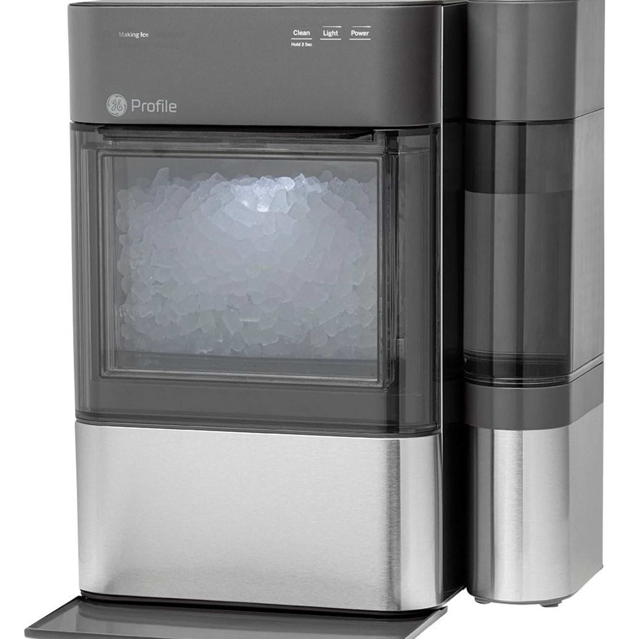 GE Profile Opal 2.0 with 0.75 Gallon Tank, Chewable Crunchable Countertop Nugget Ice Maker, Scoop included, 38 lbs in 24 hours, Pellet Ice Machine with WiFi & Smart Connected, Stainless Steel ANM Liquidation